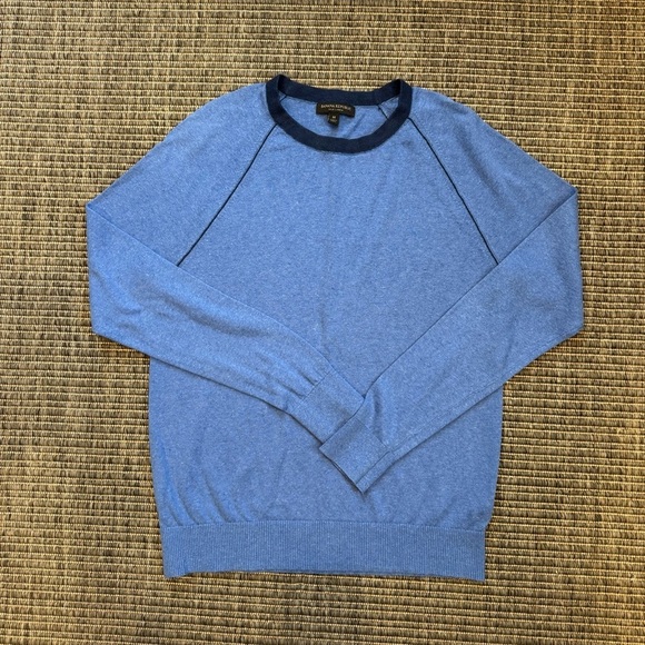 Banana Republic Other - Banana Republic Men's Crewneck Silk/ Linen Blend Sweater in Blue